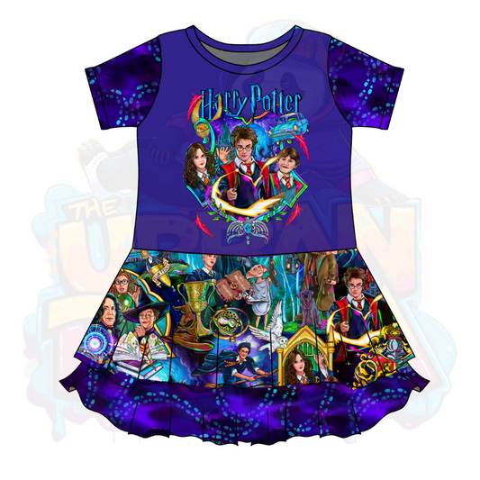 Wizard School Twirl Dress